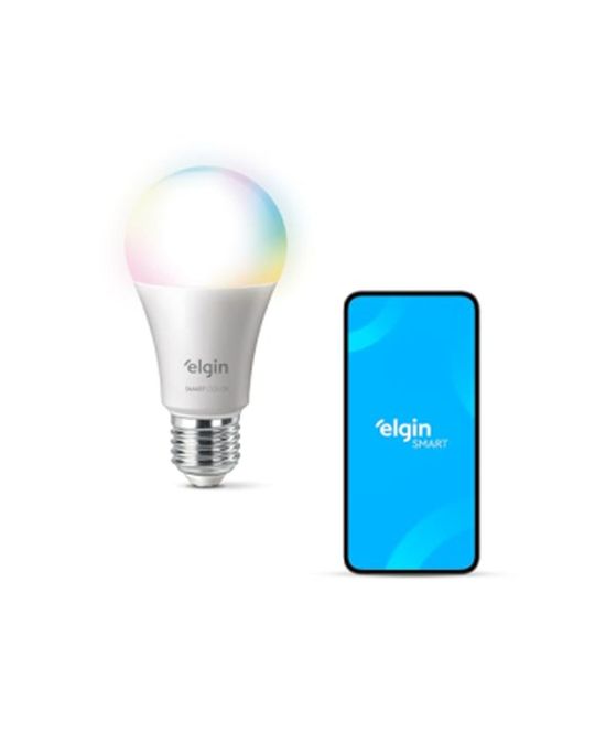 Lâmpada Inteligente Smart Color 10W Elgin RGB Wi-Fi