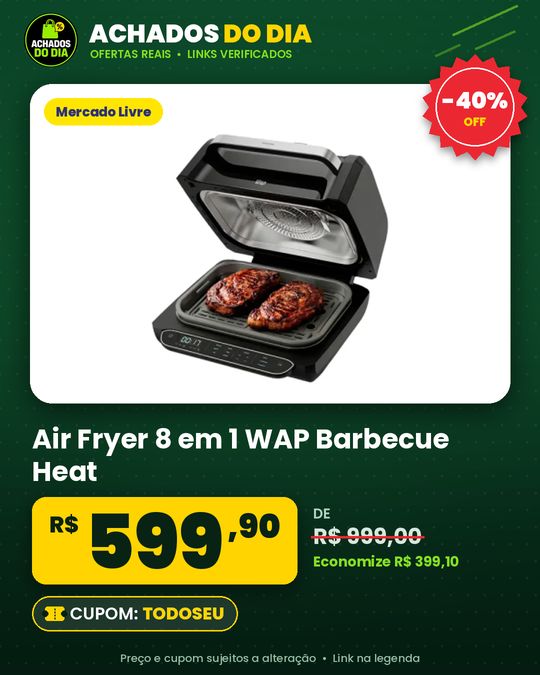 Air Fryer 8 em 1 WAP Barbecue Heat WC AB1030 127V