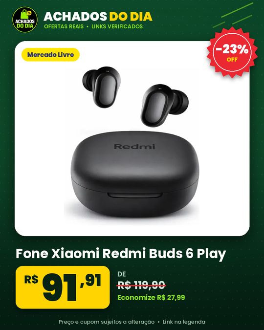 Fone Xiaomi Redmi Buds 6 Play