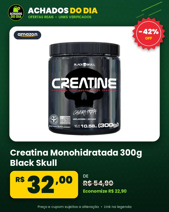 Creatina Monohidratada 300g Black Skull