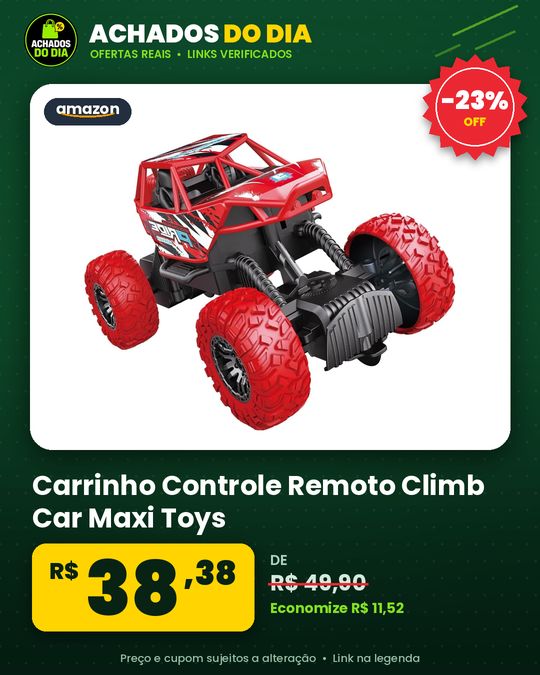 Carrinho Controle Remoto Climb Car Maxi Toys