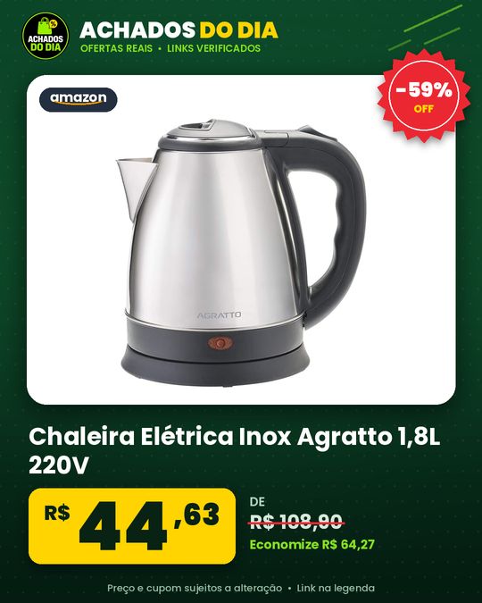 Chaleira Elétrica Inox Agratto 784 1,8L 220V