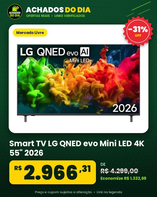 Smart TV LG QNED evo Mini LED AI 4K 55" 2026