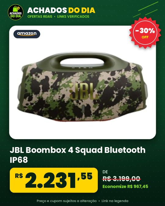 JBL Boombox 4 Squad – Caixa de Som Bluetooth IP68