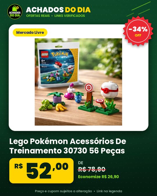 Lego Pokémon Acessórios De Treinamento 30730 56 Peças