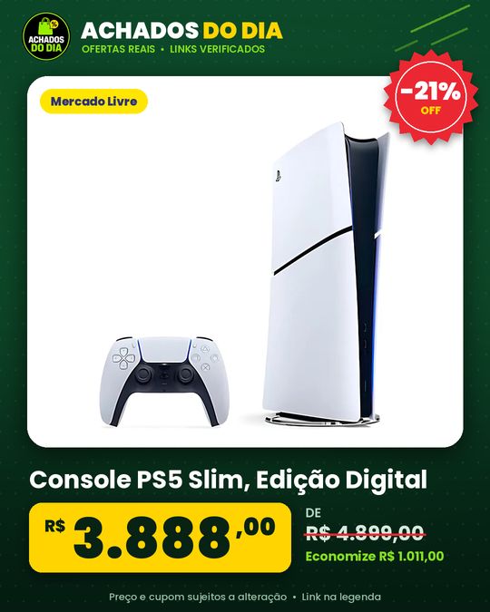 Console PS5 Slim - Edição Digital