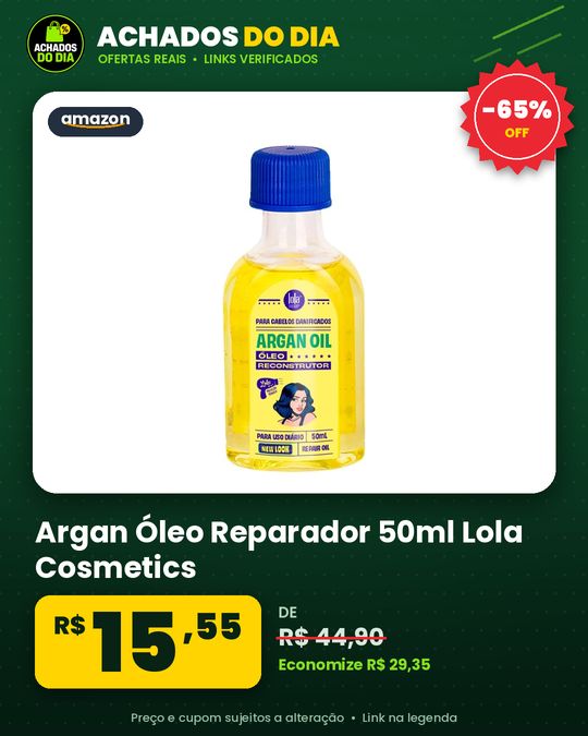 Argan Óleo Reparador 50ml Lola Cosmetics