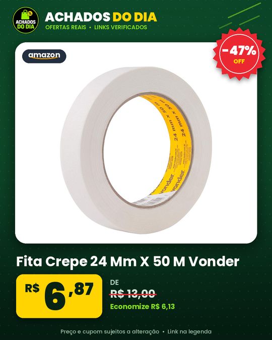 Fita Crepe 24 Mm X 50 M Vonder