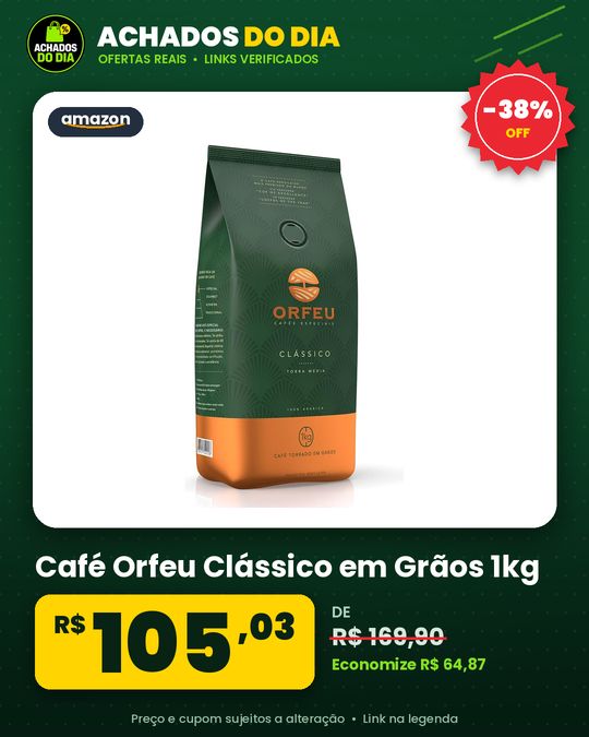 Café Orfeu Clássico em Grãos 1kg