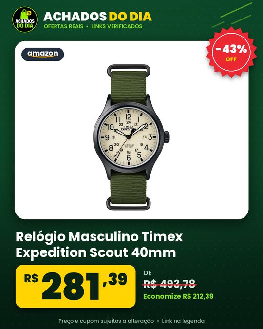 Relógio Masculino Timex Expedition Scout 40mm