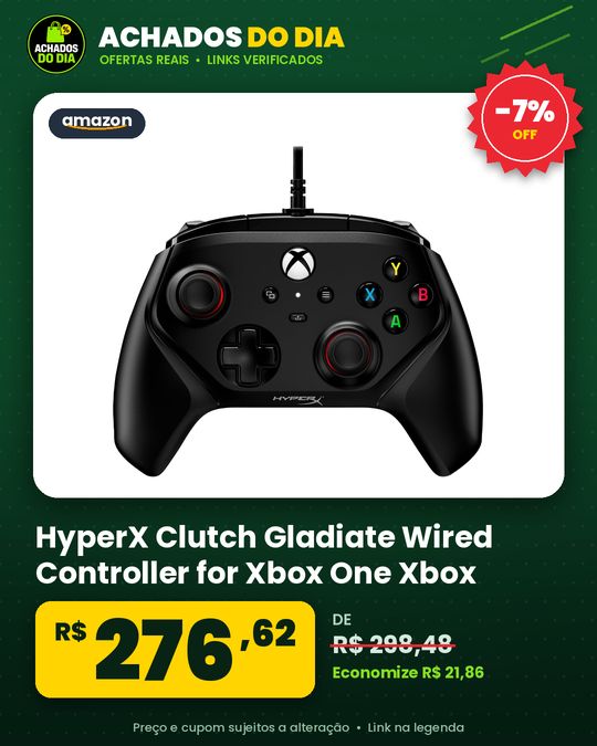 HyperX Clutch Gladiate Wired Controller for Xbox One Xbox Series X|S PC Officially Licensed by Xbox Dual Trigger