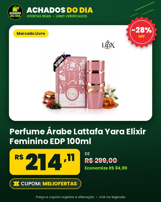 Perfume Árabe Lattafa Yara Elixir Feminino EDP 100ml