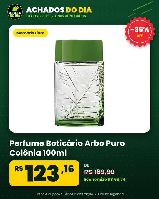 Perfume Boticário Arbo Puro Colônia 100ml