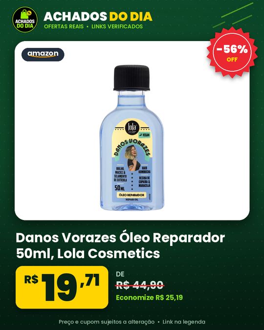 Danos Vorazes Óleo Reparador 50ml , Lola Cosmetics