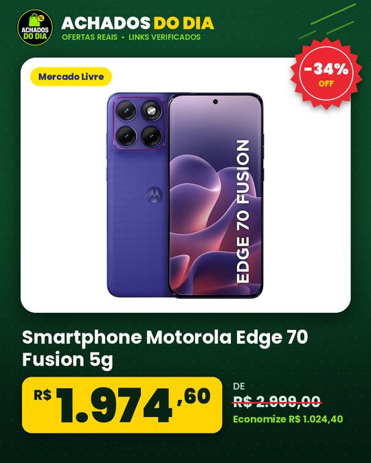 Smartphone Motorola Edge 70 Fusion 5g, 256gb 8gb Ram + 16gb Ram Boost, Camera 50mp Sony Lytia 710
