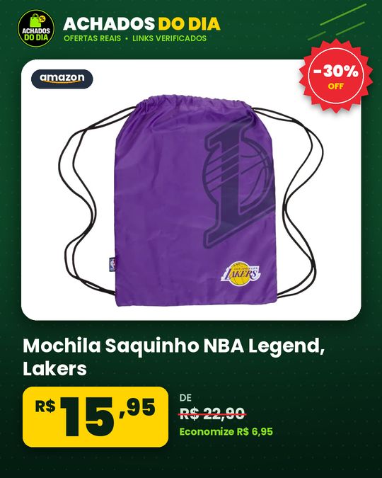 Mochila Saquinho NBA Legend - Lakers
