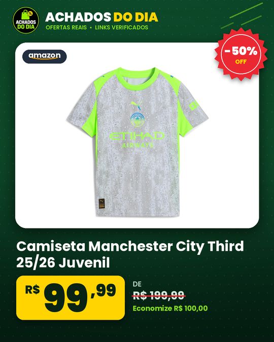 Camiseta Manchester City Third 2526 Juvenil