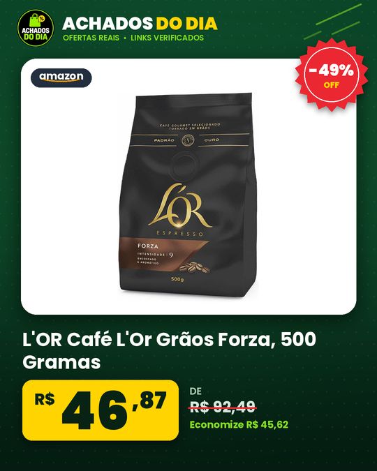 L'OR Café L'Or Grãos Forza - 500 Gramas