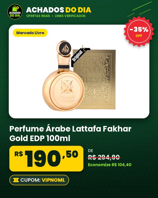 Perfume Árabe Lattafa Fakhar Gold Extrait EDP 100ml