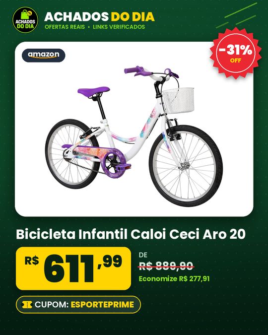 Bicicleta Infantil Caloi Ceci Aro 20