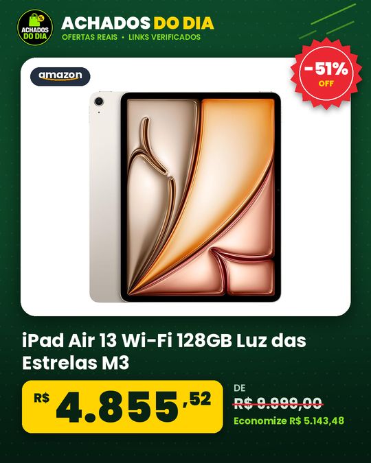 iPad Air 13 Wi-Fi 128GB Luz das Estrelas M3