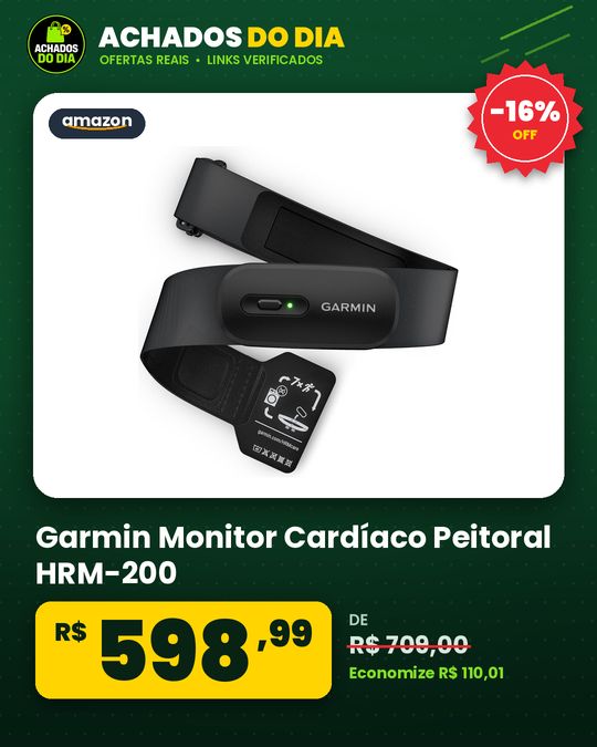 Garmin Monitor Cardíaco Peitoral HRM-200