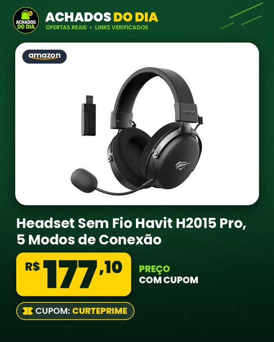 Headset Sem Fio Havit H2015 Pro - 5 Modos de Conexão