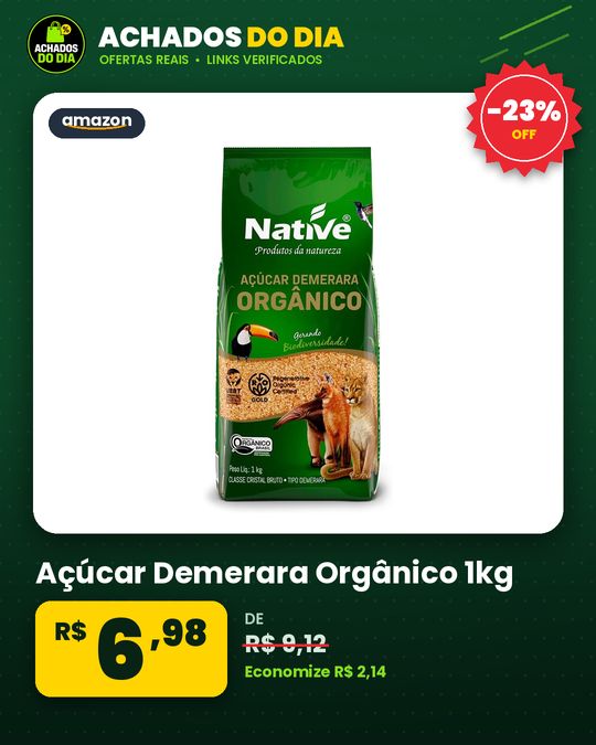 Açúcar Demerara Orgânico 1kg