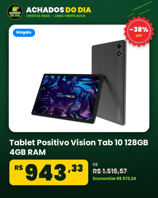 Tablet Positivo Vision Tab 10 128GB 4GB RAM 101'' Preto