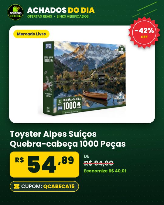 Toyster Alpes Suíços Quebra-cabeça 1000 Peças