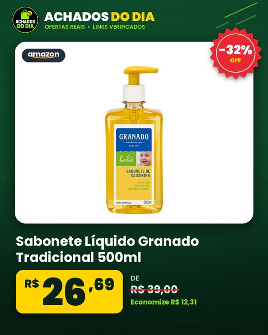 Sabonete Líquido Granado Tradicional 500ml