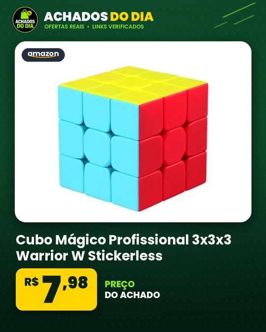 Cubo Mágico Profissional 3x3x3 Warrior W Stickerless