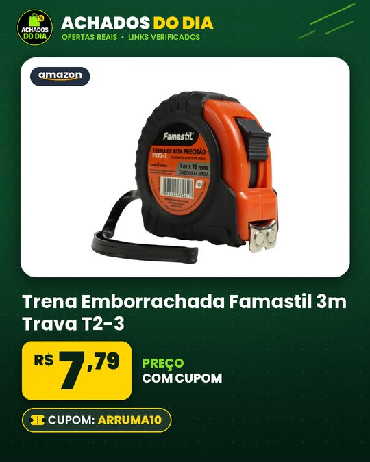 Trena Emborrachada Famastil 3m Trava T2-3
