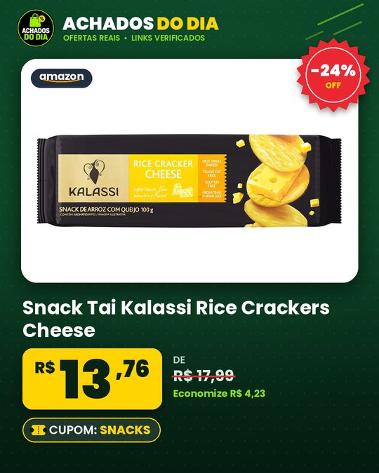 Snack Tai Kalassi Rice Crackers Cheese Kalassi