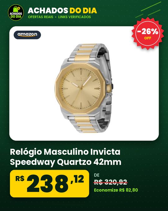 Relógio Masculino Invicta Speedway Quartzo 42mm