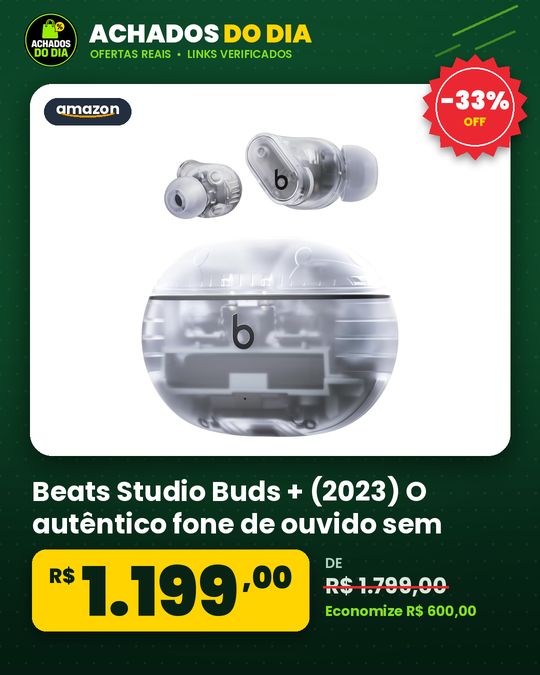 Beats Studio Buds + (2023) O autêntico fone de ouvido sem fio com cancelamento de ruído compatibilidade com Apple