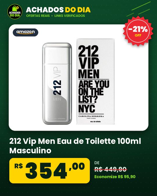 212 Vip Men Eau de Toilette 100ml Masculino