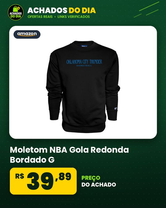 Moletom NBA Gola Redonda Bordado G