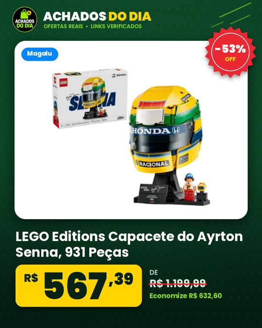 LEGO Editions Capacete do Ayrton Senna - 931 Peças