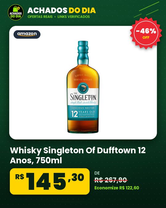 Whisky Singleton Of Dufftown 12 Anos, 750ml
