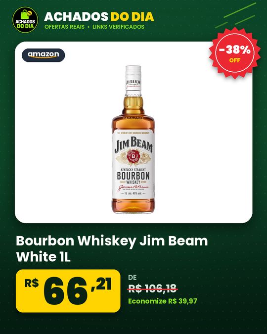 Bourbon Whiskey Jim Beam White 1L
