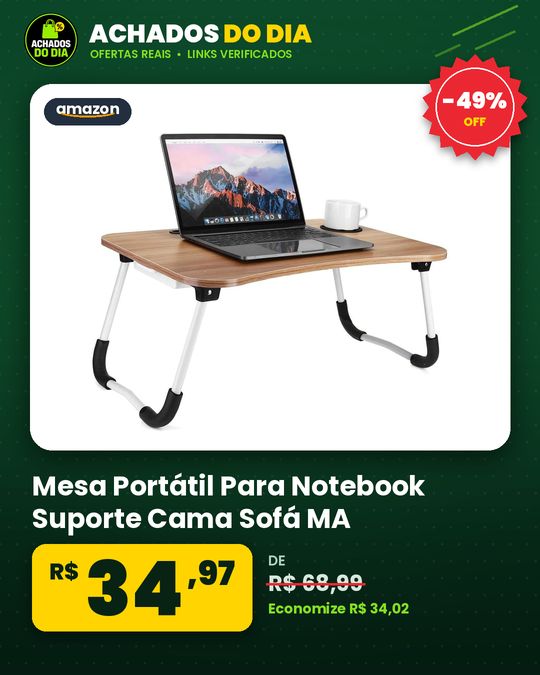 Mesa Portátil Para Notebook Suporte Cama Sofá MA, Cor Aleatório