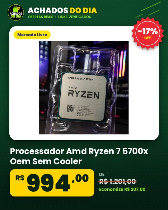 Processador Amd Ryzen 7 5700x Oem Sem Cooler