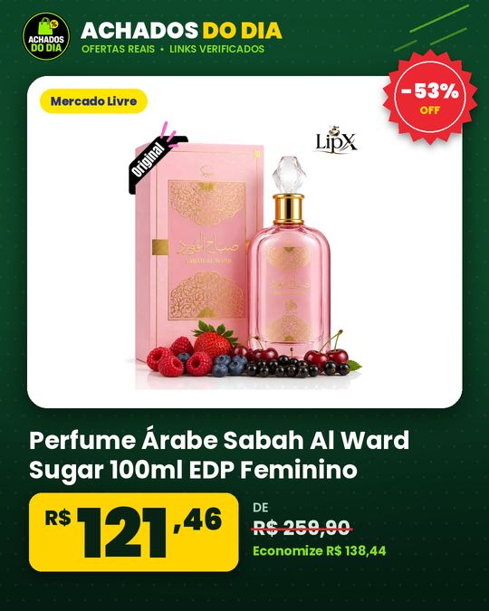 Perfume Árabe Sabah Al Ward Sugar 100ml EDP Feminino