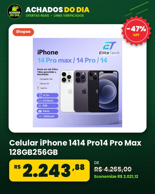 Celular iPhone 1414 Pro14 Pro Max 128GB256GB