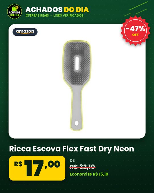 Ricca Escova Flex Fast Dry Neon