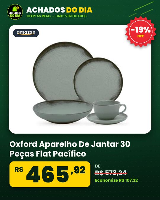 Oxford Aparelho De Jantar 30 Peças Flat Pacífico