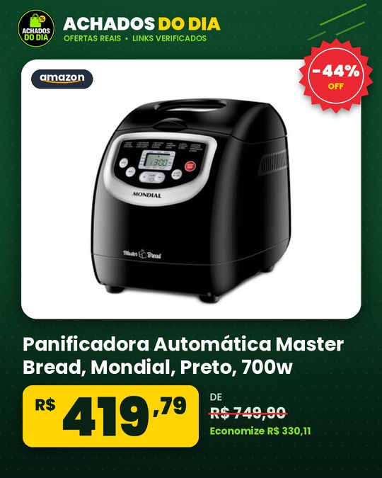 Panificadora Automática Master Bread, Mondial, Preto, 700w, 220v - Npf-53