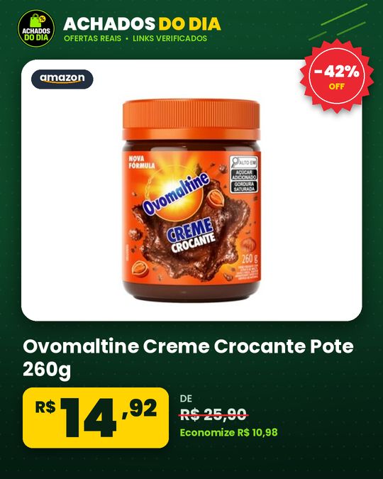 Ovomaltine Creme Crocante Pote 260g