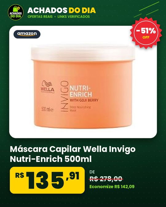 Máscara Capilar Wella Invigo Nutri-Enrich 500ml